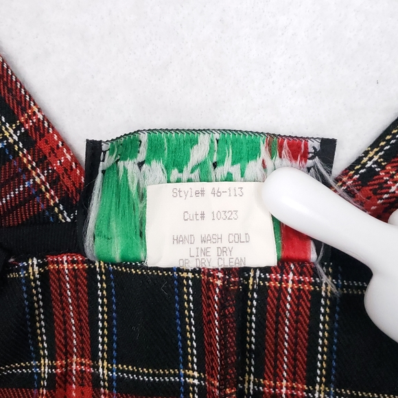 Rare Vintage Lip Service Plaid Punk Zip Up Goth Top - Picture 10 of 10